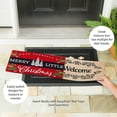 thumbnail image 3 of Evergreen Merry Little Christmas Sassafras Indoor Outdoor Switch Doormat 1'10"x10" Red, 3 of 8