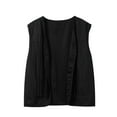 thumbnail image 4 of HXWCHs Men's Bohemian Western Vest with Fringe Details for Music Festival and Hippie Style XXXL Black, 4 of 5