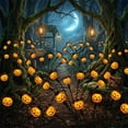 thumbnail image 5 of ICQOVD Halloween Decorations Solar Pumpkin Lamp,Waterproof Swaying LED Garden Light with Spooky Bat Design for Yard,Walkway,Patio & Halloween Party Decor, 5 of 5
