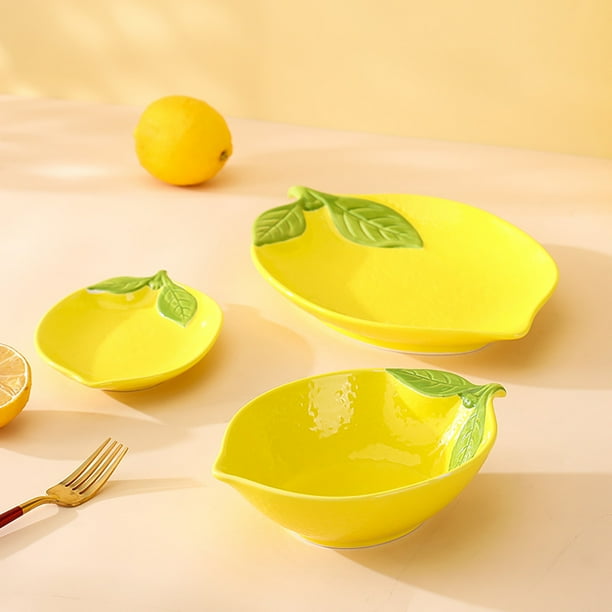 HomeNest Adorable Cartoon Lemon Dinnerware Set Perfect For Your Little Ones Mealtime Walmart