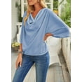 thumbnail image 3 of Womens Blouses and Tops Short Sleeve Chiffon Shirts and Tops, 3 of 11