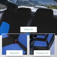thumbnail image 3 of For 2016-2024 Honda Civic FH Group Neoprene Custom Fit Car Seat Covers Waterproof  - Rear Blue, 3 of 6