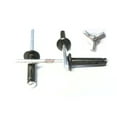 Flat Black Exploding Pop Rivets 3/16" TriFold Medium Aluminum Head