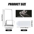 thumbnail image 3 of Acrylic Vinyl Record Hanging Rack Wall Mounted 18pc SelfAdhesive Vinyl Record Wall Display Rack Clear Vinyl Storage Rack, 3 of 7