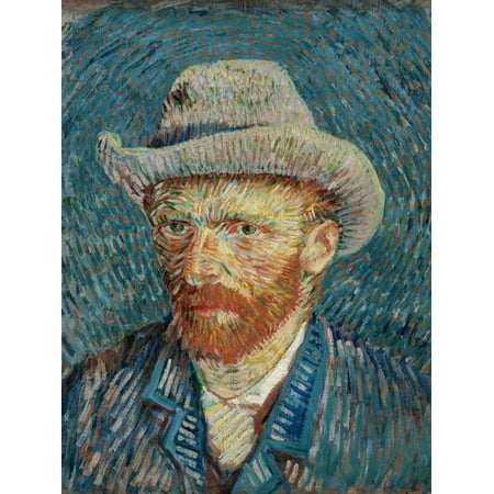 Van Gogh Italian - Self Portrait Print Wall Art By Vincent van Gogh