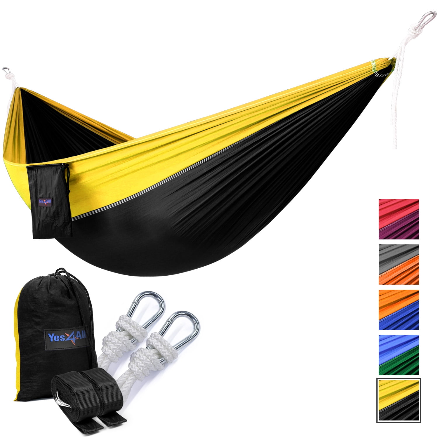 Yes4All Single Lightweight Camping Hammock with Strap & Carry Bag by Yes4All