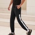thumbnail image 2 of iOPQO Mens Shorts Male Casual Pants Splicing Trend Youth Summer Mens Sweatpants Fitness Running Shorts Beach ShortsMen'S Pants Cargo Pants For Men, 2 of 9