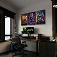 thumbnail image 4 of Hieng 3Piece Video Game Print Controller Poster Geeky Art Gaming Zone & Icons Gamer Gift Great Game Room, Man Cave or Boy's Bedroom Decor UNFRAMED Wall Art, 4 of 6