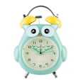 thumbnail image 1 of Reloj despertador para niños, reloj despertador analógico con campana ruidosa de búho, reloj de escritorio silencioso sin tictac con, 1 of 4
