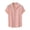 Pink, variant on HAiming Mens Short Sleeve Button down Shirts Plus Size Casual Lapel Collar 2025 Summer Beach Vacation Tops Blouse