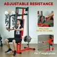 thumbnail image 4 of Resenkos Chest Press and Fly Machine for Pectoral and Shoulder Workouts - Red, 4 of 7