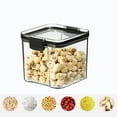 thumbnail image 4 of Mtfun Clear Airtight Dry Food Storage Container Canisters For Kitchen Pantry Organization Preserving Cereal Flour Coffee Rice And Snacks, 4 of 6