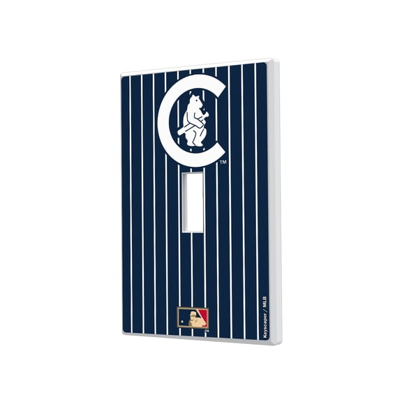 Chicago Cubs 1911 Cooperstown Pinstripe Single Toggle Light Switch Plate