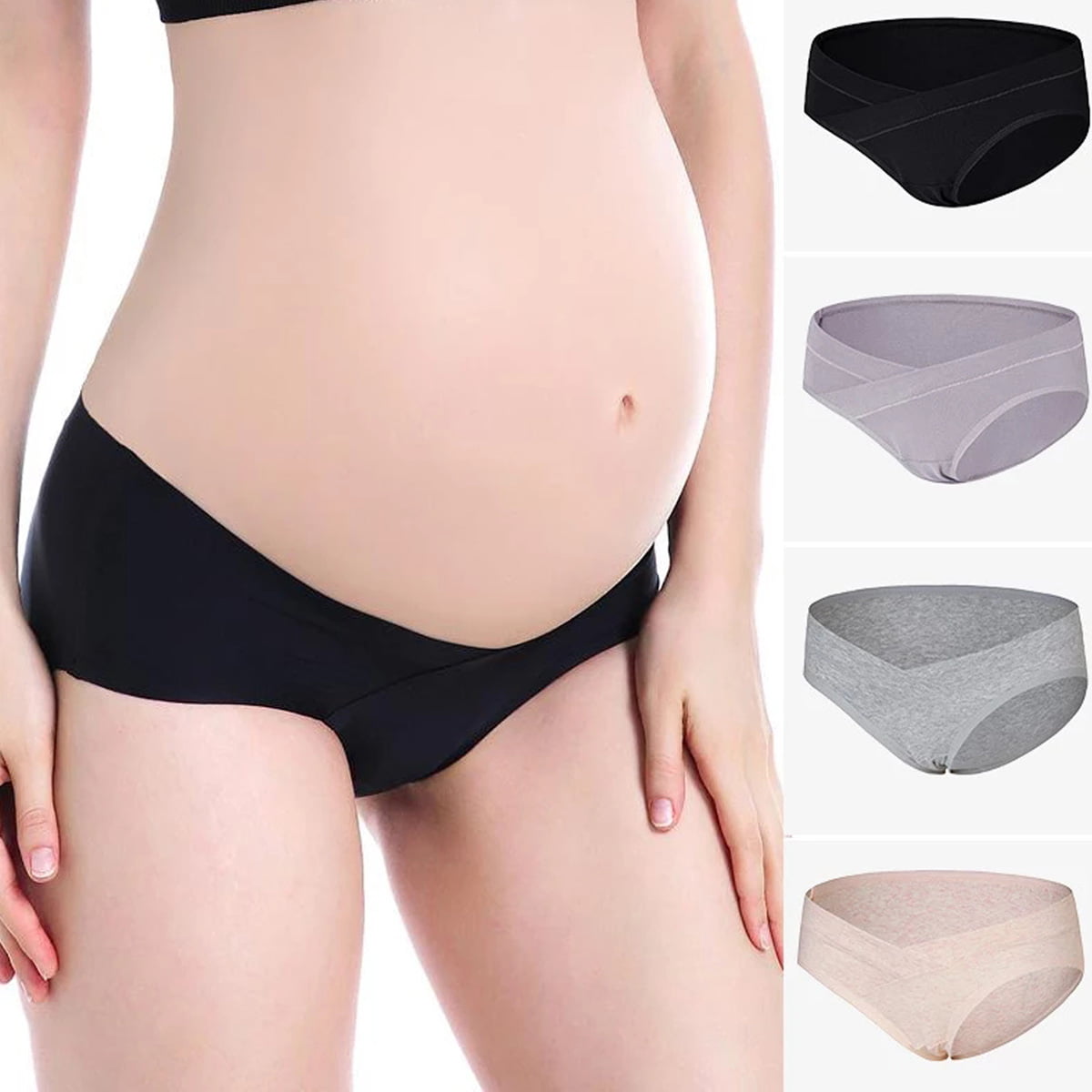 Sept.Filles Cotton Maternity Pregnant Mother Under Bump Panties in