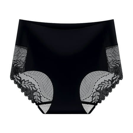 

IROINNID Underwear For Women At Hip Lace Abdomen Mid-rise Waist And Hip Lift Comfortable Body Breathable Briefs Solid Color Panties