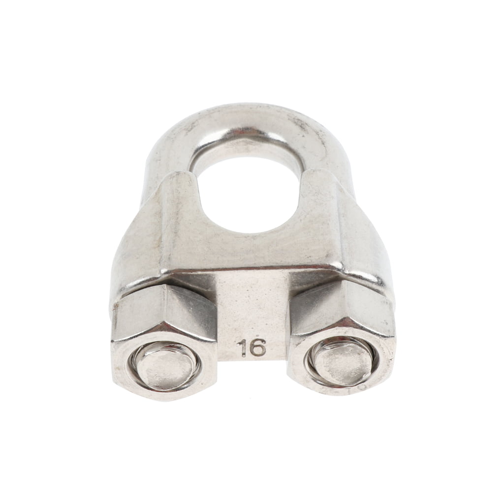 Thimble Wire Cable Clamp 316 Stainless Steel Rope Clip 2mm 4 5 6 7 8 10 12 16mm 