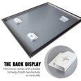 thumbnail image 4 of Floor Mirror Wall Mounted Leaning Hanging Rectangle Black 30"x22", 4 of 9