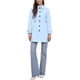 thumbnail image 2 of Abrigo largo clásico de invierno de una sola botonadura para mujer INSPIRE CHIC con bolsillos XS azul cielo, 2 of 6