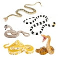 thumbnail image 1 of MasteelfCA 5 Pcs Jouet Serpent Réaliste Faux Serpent Jouets Cobra Réalistes Décoration d'Halloween, 1 of 8