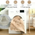 thumbnail image 4 of Cydiria Modern Warm Beige Plush Area Rug Scandinavian Shaggy Carpet for Living Room, 5' x 8', 4 of 8