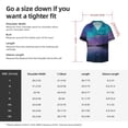 thumbnail image 5 of Fotbe Night At Lake Aurora Camisa Estampada de Manga Corta para Hombre, Casual de Verano, Estilo Playero, Sin Arrugas-Large, 5 of 5