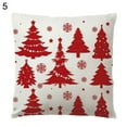thumbnail image 2 of SPRING PARK Merry Christmas Throw Pillow Covers Deer Snowflakes Snowman Decorative Pillow Covers for Sofa Couch Bed and Car Throw Pillow Covers, 2 of 7
