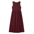 thumbnail image 5 of Horkkom Button Down Dress for Women Summer V Neck Sleeveless Maxi Dresses Casual Tank Beach Dresses with Pockets XXXL, 5 of 9