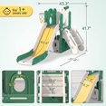 KORIMEFA Toddler Slide Set, Slide for Toddlers Age 1-4 with Basketball ...