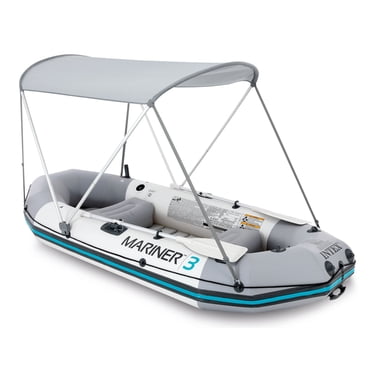 Intex Bimini Top Sun Shade For Mariner, Seahawk, Excursion & Challenger Boats - UPF 50+ Protection
