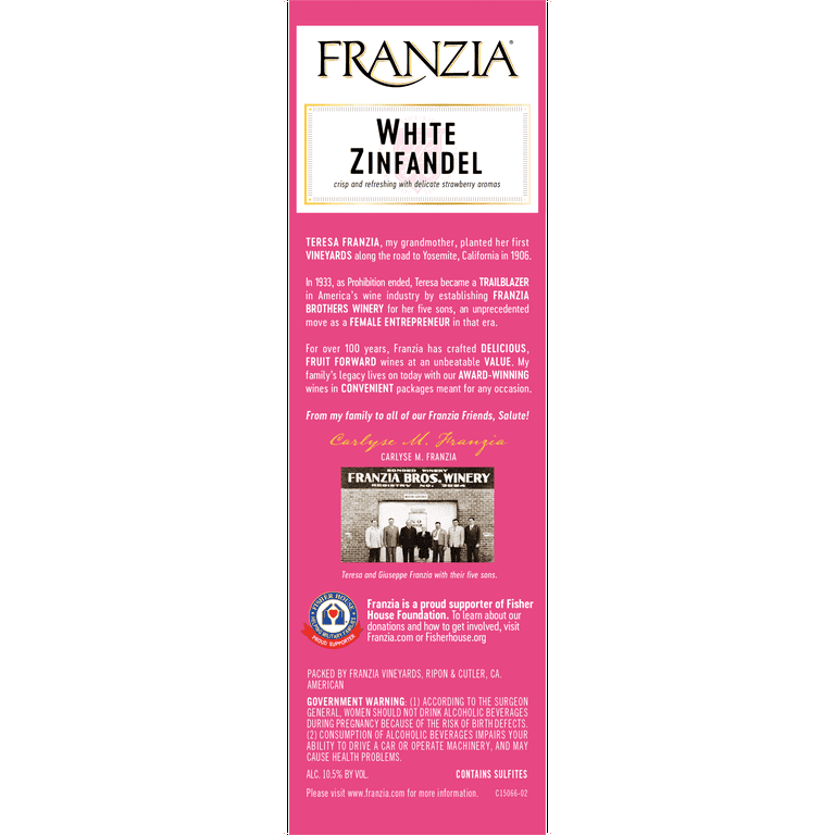 White zinfandel sale box wine price