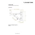 thumbnail image 3 of Soportes de altavoz para montaje en pared Sound Town STWSD-048B, paquete de 2, 3 of 4