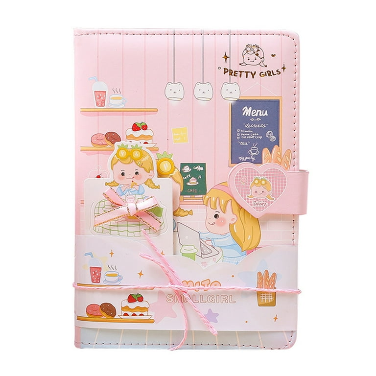 Cute School Girl Kawaii Notebook Kawaii Notebook, Soft Hard Cover