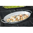 thumbnail image 2 of tablecraft 15" oval coated steel grill pan with handles | great for outdoor barbecues and grills, 2 of 8