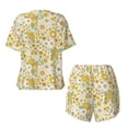thumbnail image 6 of Rocae Cute Sunflower for Two Piece Sleepwear Pajamas Sets for Women Soft Short-Sleeved Pjs with Lounge Shorts 4X-Large, 6 of 9