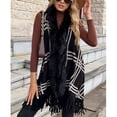 thumbnail image 1 of Chaleco Con Parte Delantera Abierta, Casual, Cálido, A Cuadros, Sin Mangas, Para Trabajo De Oficina Para Mujer ANGGREK Otros, 1 of 7