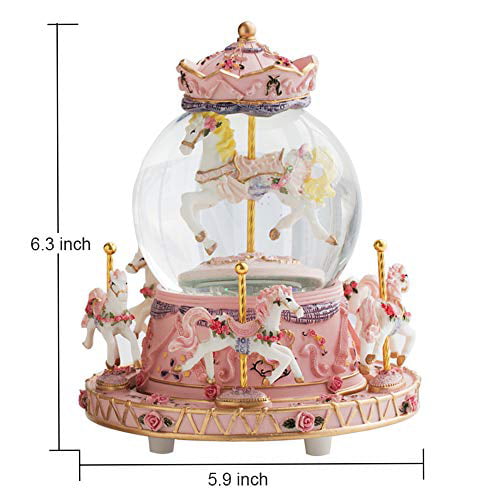 Melody:Castle in The Sky LOVE FOR YOU Gift Wrapped Rotating Ferris Wheel Bear Music box for Women Kids Girls Mom Daughter Granddaughter Children Birthday Mother/'s Day Valentine/'s Day Christmas Gifts