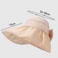 thumbnail image 6 of UTSJKR Womens Packable Wide Brim Sun Hat for Summer Vineyard Tour with Rear Bow Detail for Town Shopping Garden Walk Adjustable Fit Light UV Deflect Daily Hat Khaki, 6 of 6