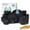Black, variant on Homienly 40-Piece Unbreakable Wheat Straw Dinnerwave Sets Plates and Bowls Sets for Kitchen, RV, Dorm, Lightweight Camping Dishes Set, Service for 8, Microwave and Dishwasher Safe Dish Sets (Multi)