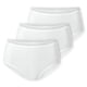 thumbnail image 1 of SCHIESSER Bragas de mujer, paquete de 3 - 3Pack Rio Slip, Stretch Cotton, liso Blanco L (Large), 1 of 4