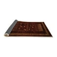 thumbnail image 2 of Ahgly Company Indoor Square Oriental Orange Modern Area Rugs, 7' Square, 2 of 4