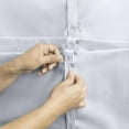 thumbnail image 4 of Camalay Harmony Light Filtering Adhesive Fastener Cascade Roman Shade 35 x 64 in Grey, 4 of 6