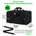 thumbnail image 4 of Sac de Sport 20 Pouces pour Voyage Gym - Noir, 4 of 7