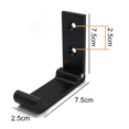 thumbnail image 2 of Ganchos plegables de 5 piezas, ganchos para toallas de pared, ganchos para ropa, ganchos de aluminio macizo plegables de 90 ° con tornillos de acero inoxidable, adecuados para guardarropas, baños, cocinas Vhermosa OTTO-2035026-2, 2 of 6