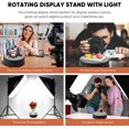 thumbnail image 4 of Onepec Rotating LED Base with 7 Lights 9 Modes,Rotation Lighted Bases,Light Base for Glass Art, Nice Crystal Collection Party Decor Display Platform(Black), 4 of 6