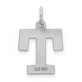 thumbnail image 3 of Pendentif Breloque Collier Monogramme Prénom Initiale Lettre T Délicat en Argent Sterling 925, 3 of 7