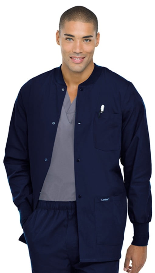 Landau Landau Essentials Five Pocket Scrub Jackets for Men Classic