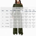 thumbnail image 4 of Xinoom Women's 2 Piece Off Shoulder Sweatshirt Set, Long Sleeve Slouchy Top & Elastic Waist Wide Leg Pants, Soft Matching Outfit, Gift for Ladies, Casual Hangout Army Green,L, 4 of 7
