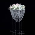 thumbnail image 2 of Efavormart 32" Tall Acrylic Crystal Chandelier Wedding Bouquet Pillar Centerpiece, Large Flower Arrangement Table Stand, 2 of 11