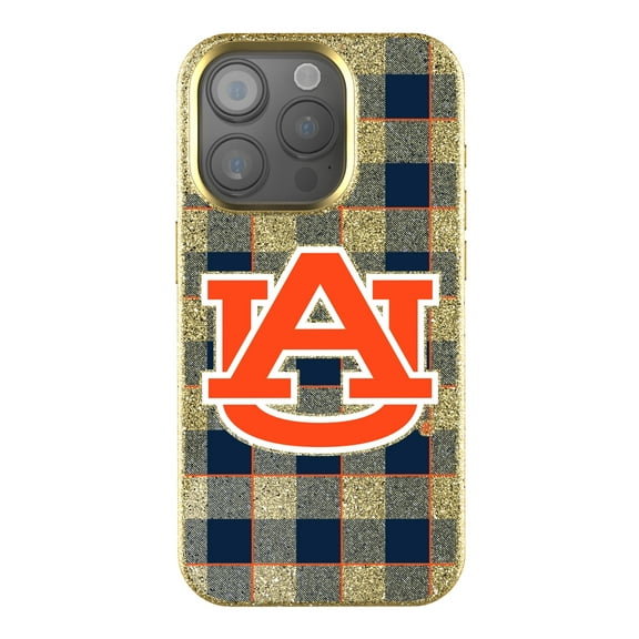 Keyscaper Auburn Tigers Plaid Bling iPhone Case