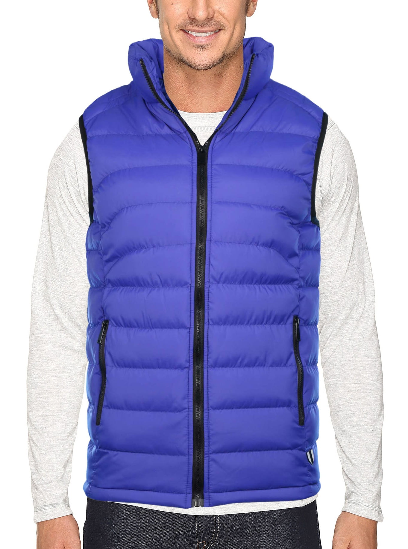 True Rock Men's Quilted Puffer VestRoyal/BlackSmall